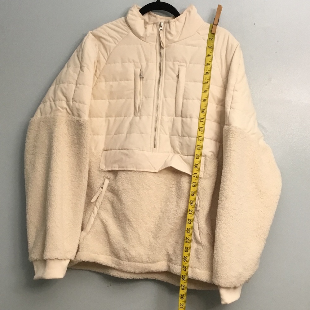 Forever 21 Cream Puffer Jacket
